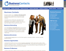 Tablet Screenshot of businesscontacts.com